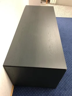 Hülsta Schreibtische & Sekretäre|Schreibtisch HO 200 Eiche Anthrazit Mit Wangenfüßen