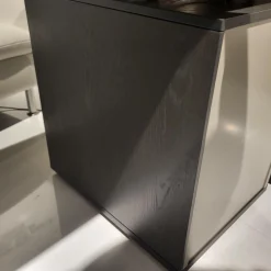 Musterring Schreibtische & Sekretäre|Schreibtisch Kara Frame Platte Und Gestell Eiche Graphit Anthrazit Furniert Inklusive Rollcontainer Lack Platingrau