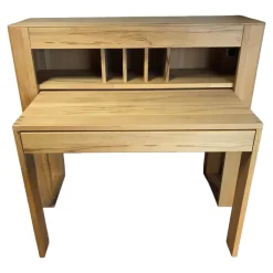 InCasa Schreibtische & Sekretäre|Schreibtisch Modell CASA-SONO Kernbuche Massiv Geölt Ausziehbar Mit Steckdose, USB-Anschüssen und Schubkasten