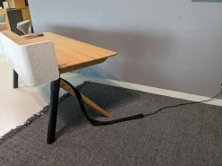 Team 7 Schreibtische & Sekretäre|Schreibtisch Pisa Eiche Naturöl mit Ausstattungspaket 2 Höhenverstellbar Beleuchtung