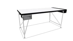 System 180 Schreibtische & Sekretäre|Schreibtisch Rackpod Auf Sockelfüßen mit Ablagefach