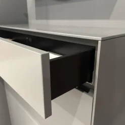 Schönbuch Schuhschränke|Schuhschrank Basisfarbe Lack Zement Grau Mit 2 Synchron Öffnenden Klappen