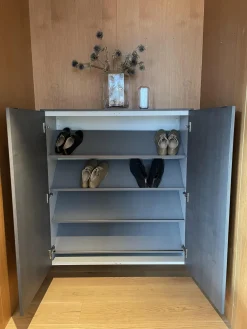 Interlübke Schuhschränke|Schuhschrank Change Türen Esche Achat Korpus Lack Matt Kitt