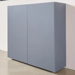 Interlübke Schuhschränke|Schuhschrank Cube Light T21 Mattlack Anthrazit Glas