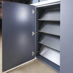 Interlübke Schuhschränke|Schuhschrank Cube Light T21 Mattlack Anthrazit Glas