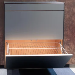 Team 7 Schuhschränke|Schuhschrank Haiku Korpus Buche Glas Stahl Matt Mit Qi Ladeeinheit