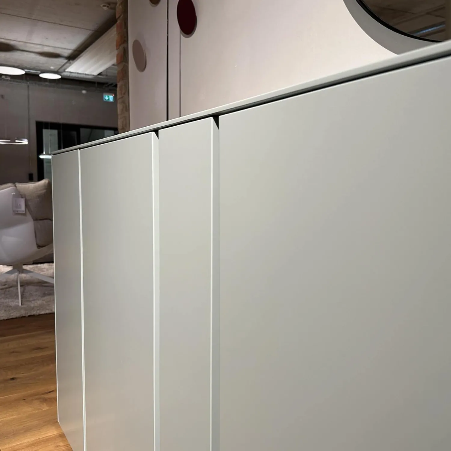 Schönbuch Schuhschränke|Schuhschrank Stripes Lack Akzentfarbe 30 Jade Korpus Melamin Anthrazit