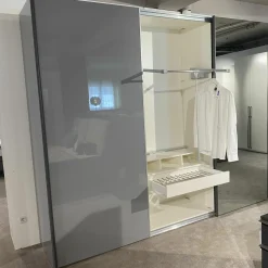 Loddenkemper Kleiderschränke|Schwebetürenschrank Lenjo Lack Platengrau 3 Türen