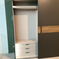 Contur Kleiderschränke|Schwebetürenschrank Loretto Dekor Smoke Nodato Chiaro Griffe