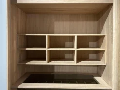 Team 7 Kleiderschränke|Schwebetürenschrank Soft Eiche Wild Weißöl Farbglas Matt Hellgrau Inklusive Innenleben Und Beleuchtung