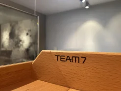 Team 7 Kleiderschränke|Schwebetürenschrank Soft Eiche Wild Weißöl Farbglas Matt Hellgrau Inklusive Innenleben Und Beleuchtung