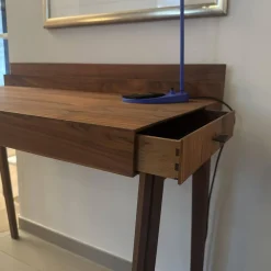 Scholtissek Schreibtische & Sekretäre|Sekretär 14 80 Astnuss Geölt Mit Schubladen mit Ledereinlagen