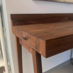 Scholtissek Schreibtische & Sekretäre|Sekretär 14 80 Astnuss Geölt Mit Schubladen mit Ledereinlagen