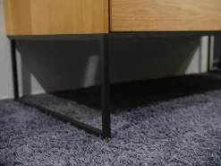 Team 7 Schreibtische & Sekretäre|Sekretär Filigno Eiche Naturöl Holzbasis Metallrahmen Gestell Schwarz