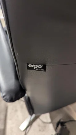 Erpo Relaxsessel|Sessel 410 18 Leder 42 Schwarz 136 Sternfuß Edelstahl Gebürstet Inklusive 2 Motorisch Mit Akku