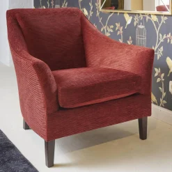 Bielefelder Werkstätten Loungesessel|Sessel 135 1001 Saloni Bezug Stoff City Velvet CA 7832 063 Keder Claire 1787 111 Füßen Wengefarbig Braun
