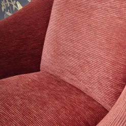 Bielefelder Werkstätten Loungesessel|Sessel 135 1001 Saloni Bezug Stoff City Velvet CA 7832 063 Keder Claire 1787 111 Füßen Wengefarbig Braun