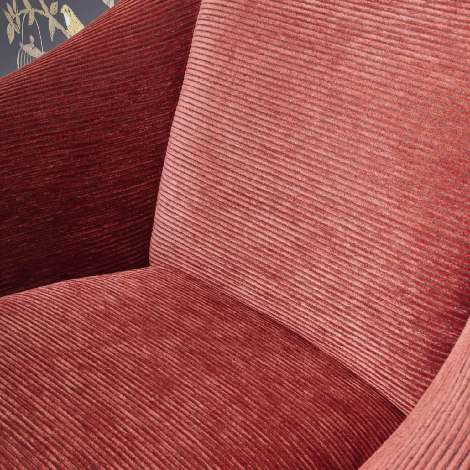 Bielefelder Werkstätten Loungesessel|Sessel 135 1001 Saloni Bezug Stoff City Velvet CA 7832 063 Keder Claire 1787 111 Füßen Wengefarbig Braun