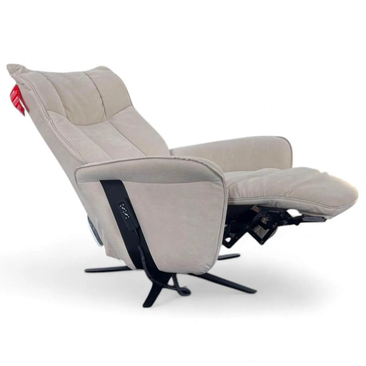 himolla Relaxsessel|Sessel 7927 Easy Swing S Stoff Nuvano Natur Grau Sternfuß Metall Anthrazit Pulverbeschichtet 2 Motorig