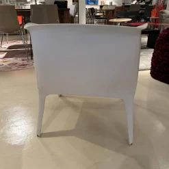 Flexform Einzelstühle|Sessel 66 Isabel Bezug Leder 5007 Weiß