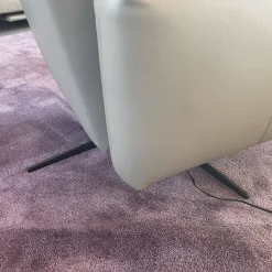 Rolf Benz Relaxsessel|Sessel 572 Leder 38.101 Steingrau Mit Verstellfunktion