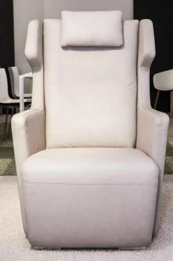 Rolf Benz Relaxsessel|Sessel 5200 Leder Beige Mit Hocker