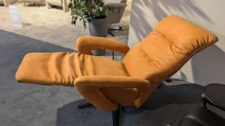 himolla Relaxsessel|Sessel 7721 Leder Buffalo 33 Ocker Braun Sternfuß Anthrazit