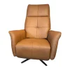 himolla Relaxsessel|Sessel 9361 Leder Soft Nappa Bright Braun Sternfuß Edelstahl Gebürstet 2 Motorisch Inklusive Getrennt Verstellbarer Rücken Und Beinauflage