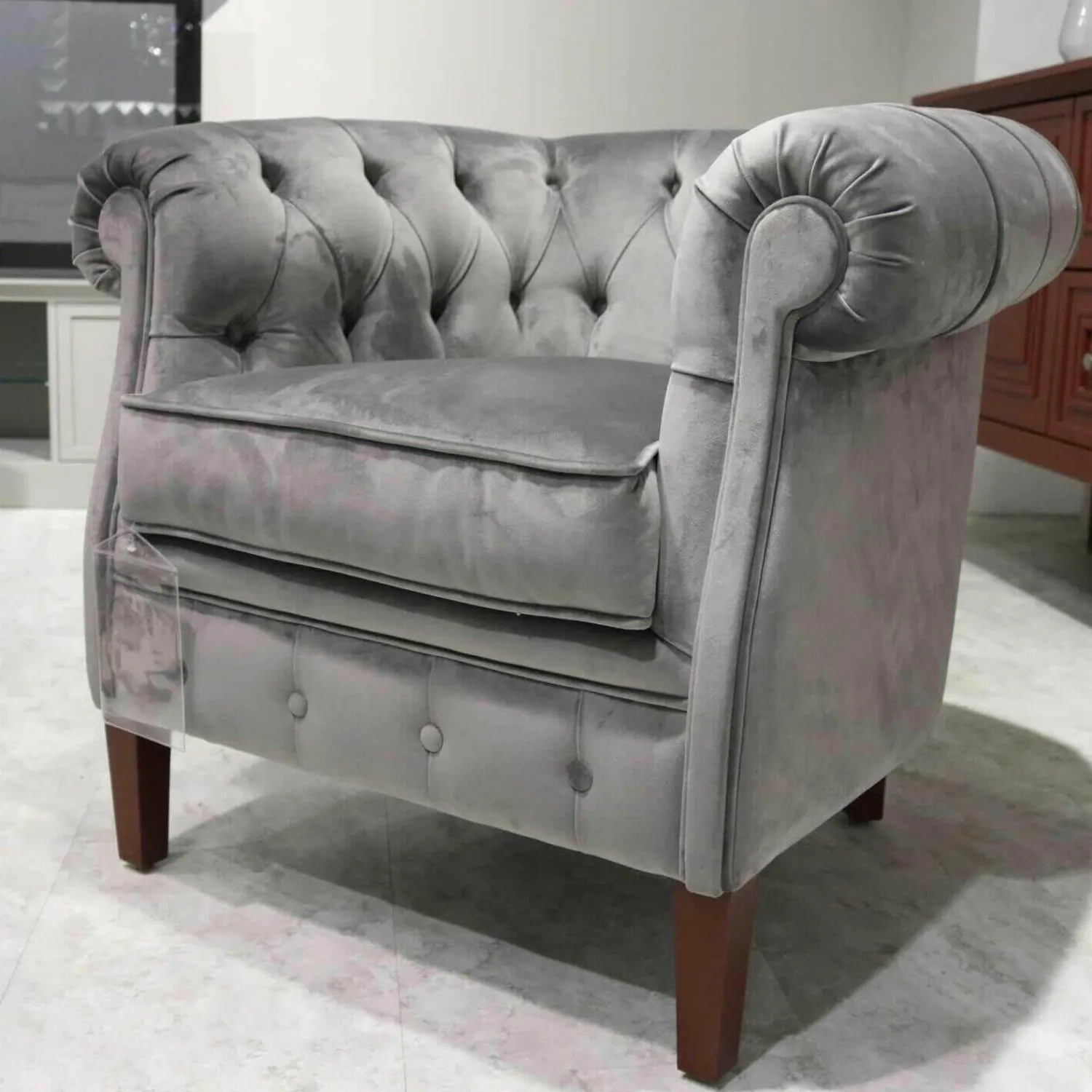 Selva Relaxsessel|Sessel 1443 RV Samt Grau