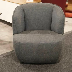 Rolf Benz Relaxsessel|Sessel 384-16 Stoff 05.218 Dunkelblau Fuß Kunststoffgleiter