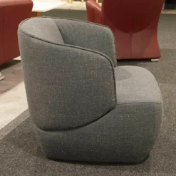 Rolf Benz Relaxsessel|Sessel 384-16 Stoff 05.218 Dunkelblau Fuß Kunststoffgleiter