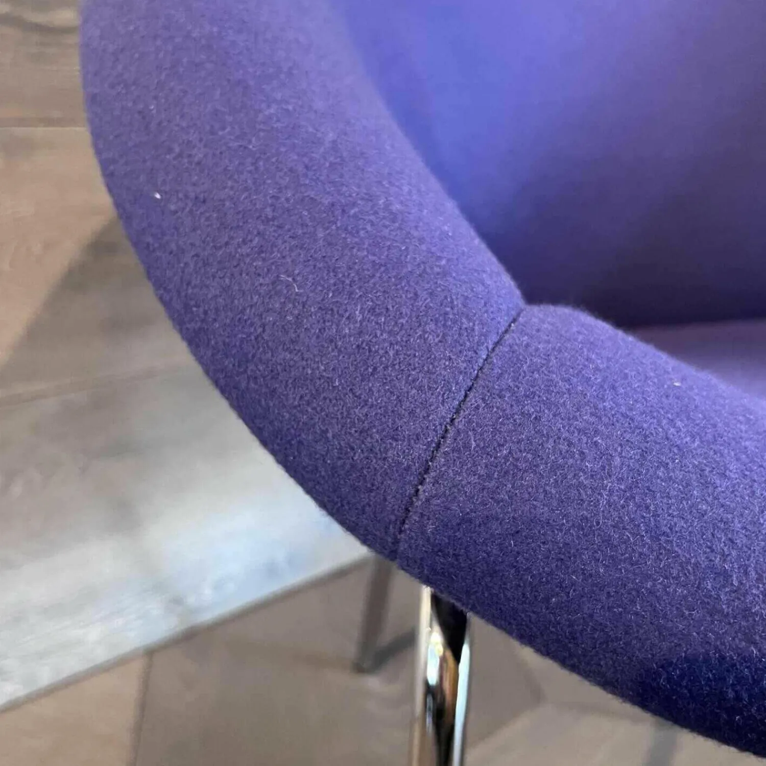 Walter Knoll Relaxsessel|Sessel 369 Stoff Divina 3 Col. 684 4-Bein Untergestell Stahl Hochglanz Verchromt