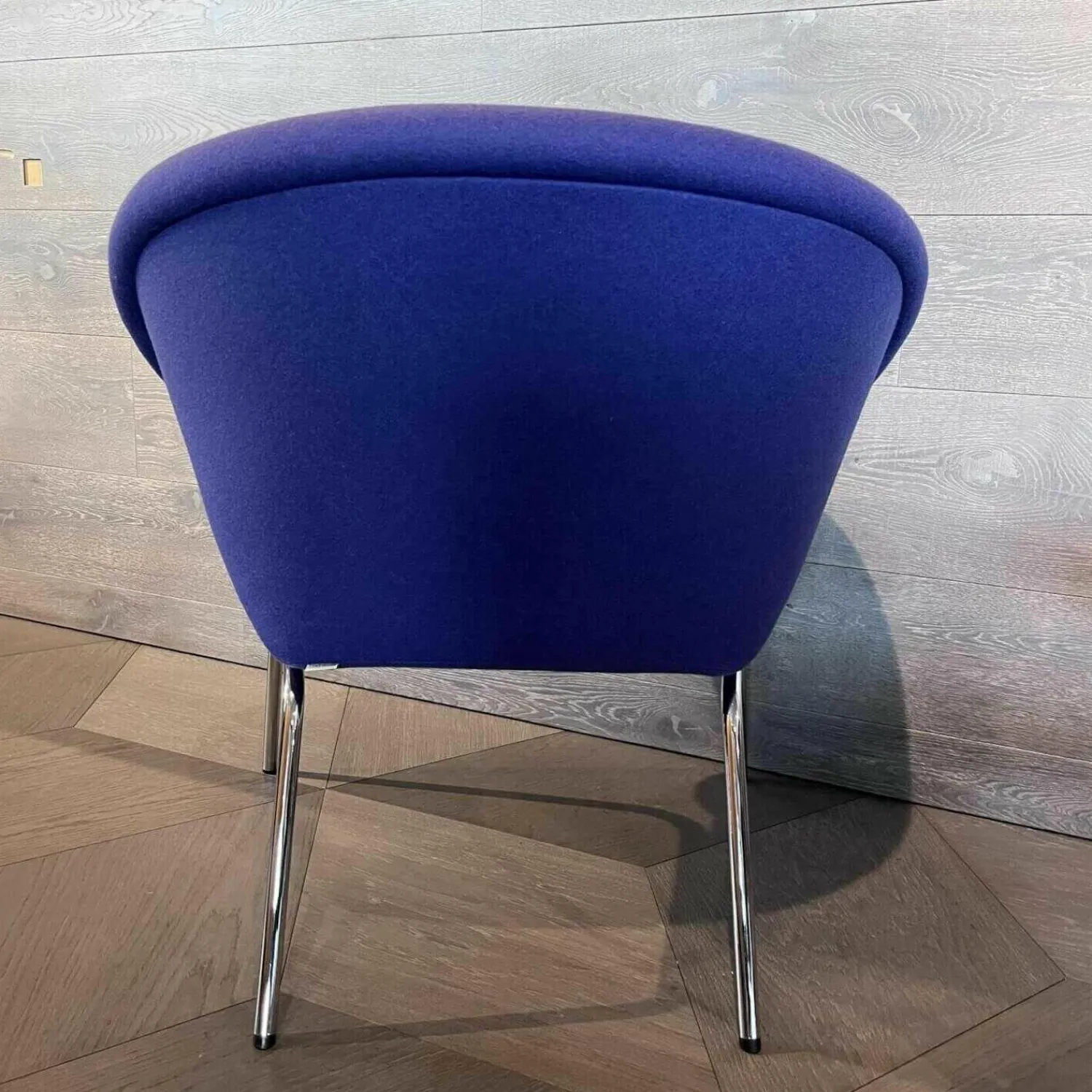 Walter Knoll Relaxsessel|Sessel 369 Stoff Divina 3 Col. 684 4-Bein Untergestell Stahl Hochglanz Verchromt