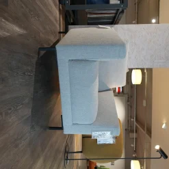 freistil Rolf Benz Loungesessel|Sessel 141 Stoff Grau Metallfüße Strukturlack Schwarz