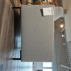 freistil Rolf Benz Loungesessel|Sessel 141 Stoff Grau Metallfüße Strukturlack Schwarz