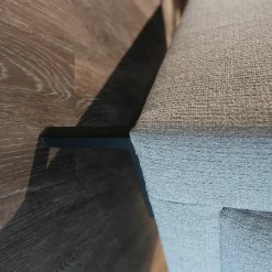 freistil Rolf Benz Loungesessel|Sessel 141 Stoff Grau Metallfüße Strukturlack Schwarz