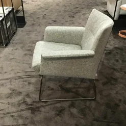 Jori Einzelstühle|Sessel Aida Stoff Bembebis F1A C0709 Gestell Metall Matt Bronze Schwarz Pulverbeschichtet