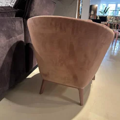 Bielefelder Werkstätten Loungesessel|Sessel Amy Bezug Stoff Amica BW1731-484 Rosa Gestell Lackiert Rosa