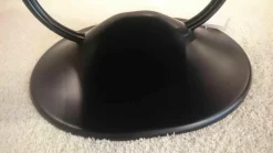 Ligne Roset Relaxsessel|Sessel Anneau Leder U Oregon Brun Braun Gestell Schwarz mit Hocker