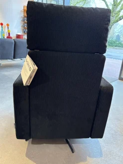 Brühl Relaxsessel|Sessel Aoyama 75002 Stoff 4490 99 Schwarz Sternfuß Drehbar Schwarz Matt Mit Neigungsverstellung