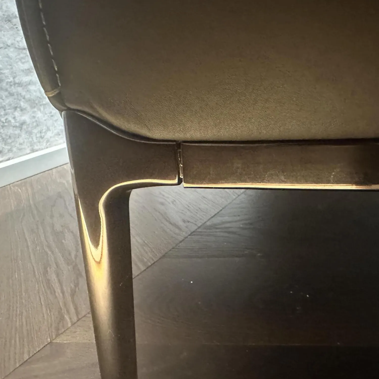 Poltrona Frau Relaxsessel|Sessel Archibald A Highback Leder Pelle Soul Ray Grau Füße Nickel Brüniert Schwarz Glänzend