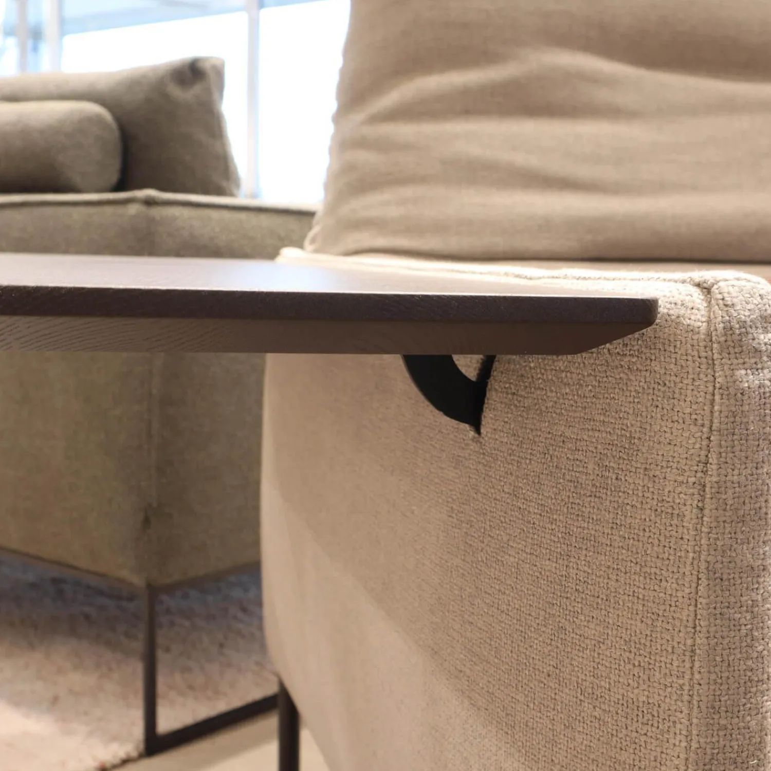 COR Loungesessel|Sessel Avalanche Stoff 8311 Muschel Beige Hocker Leder 249 Cognac Braun Fuß F01 Feinstruktur Schwarz mit Hocker