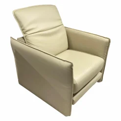 Erpo Relaxsessel|Sessel Avantgarde Leder 43 Creme Beige mit Funktionen
