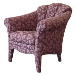 Finkeldei Relaxsessel|Sessel Bahama 617 Stoff Blauviolett Beige Füße Mit Stoff Bezogen