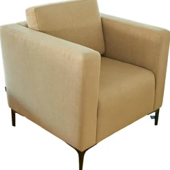 Sophisticated Living Relaxsessel|Sessel Banzaii Lounge Chair Stoff Beige Braun Lino Fungo C
