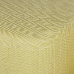 Sophisticated Living Relaxsessel|Sessel Barrel Stoff Stoff C Luxuryweaving Gelb Fischgrät mit Hocker