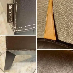 Giorgetti Relaxsessel|Sessel Bergére Stoff Pelle G Beige Gestell Buchenholz