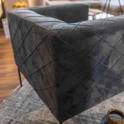 Troels Relaxsessel|Sessel Block Bezug 517 Soft Skin Rhombus 05 Blue