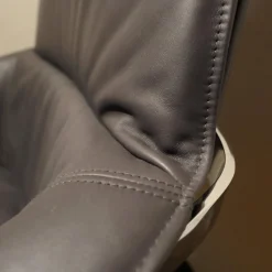 IP Design Relaxsessel|Sessel Bond Leder Space Schiefer Grau Drehbar