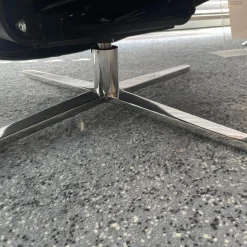 IP Design Relaxsessel|Sessel Boss Bezug Leder Star Graphit Gestell Viersternfuß Verchromt